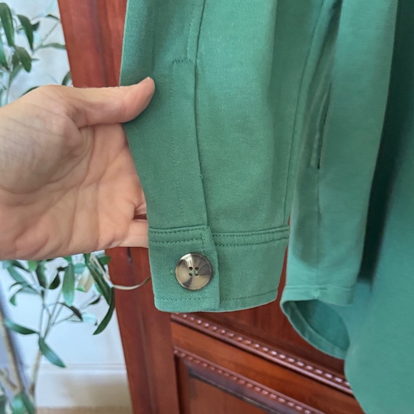 Maurices Green Knit Shirt Jacket Size Large - Picture 7 of 8